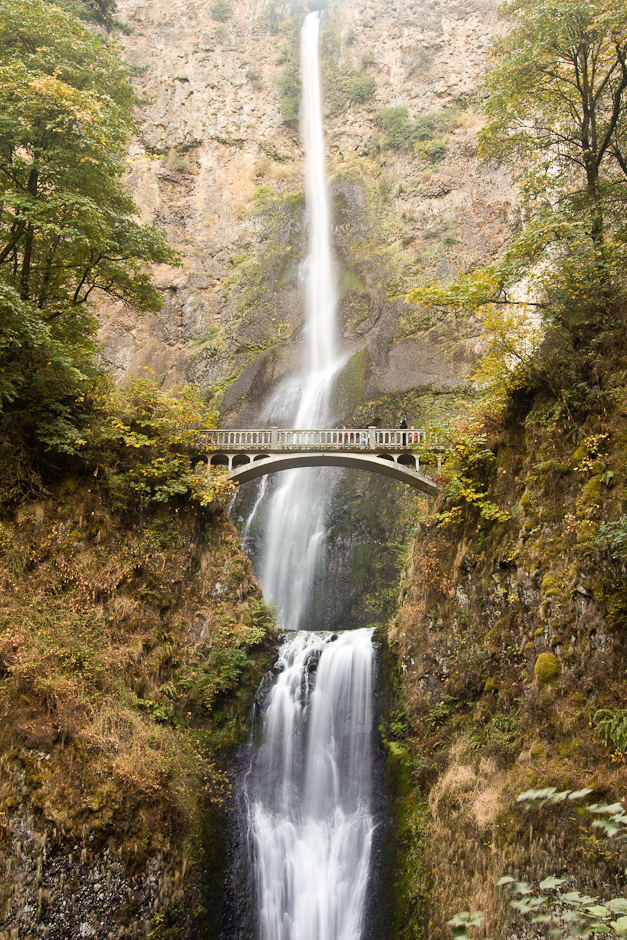 Multnomah Falls in the Fall