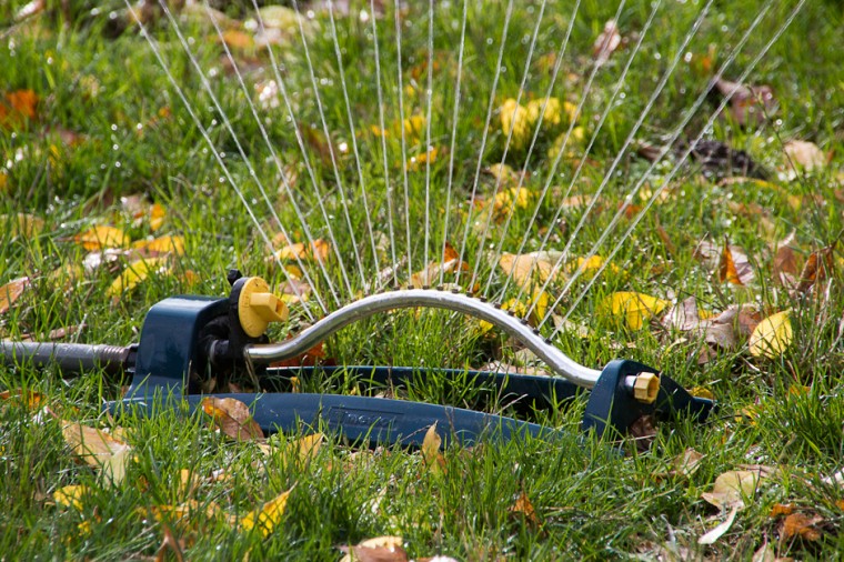 Sprinkler in the Fall